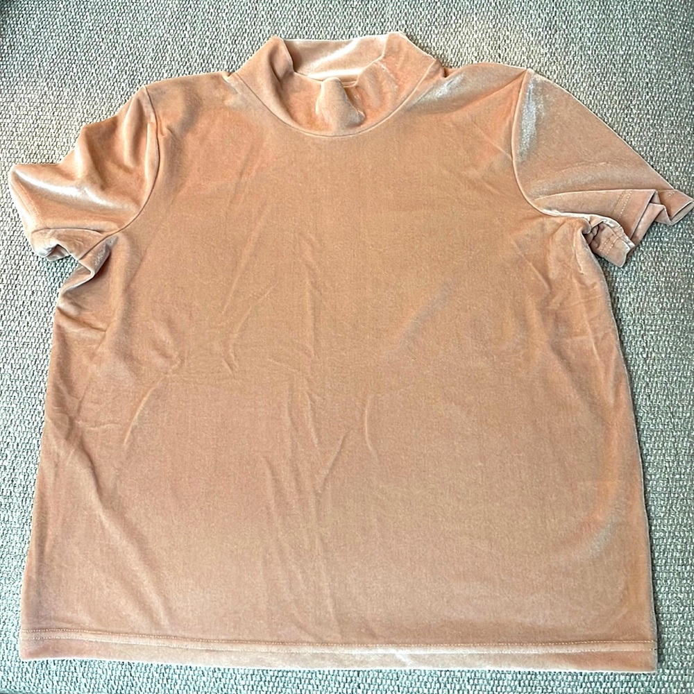 Madewell mock neck short sleeve top